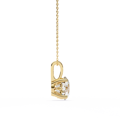 Prima Veridienne Round Solitaire Pendant