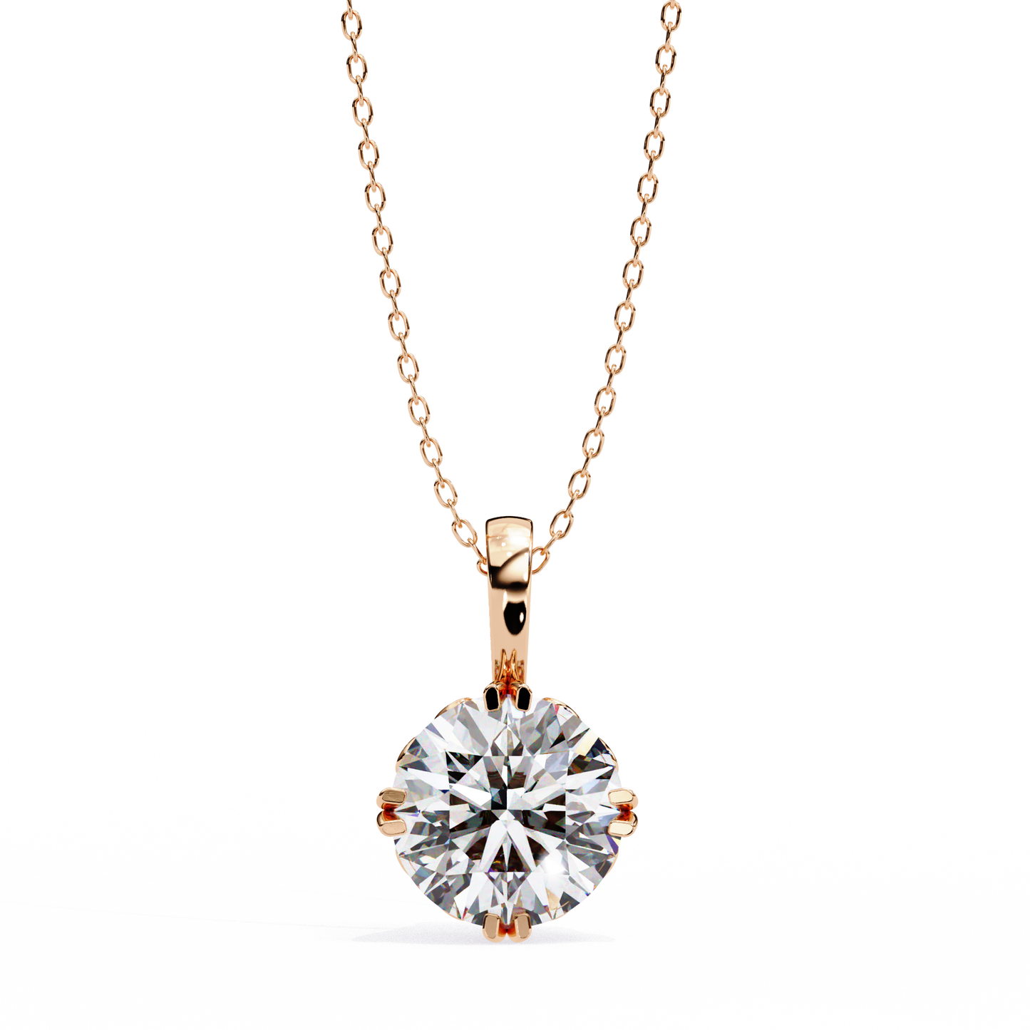 Astrelline Haute Round Diamond Pendant