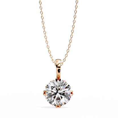 Astrelline Haute Round Diamond Pendant