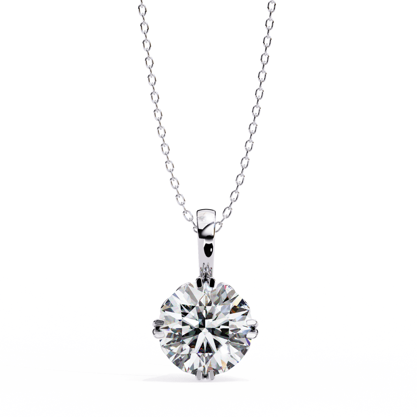 Astrelline Haute Round Diamond Pendant