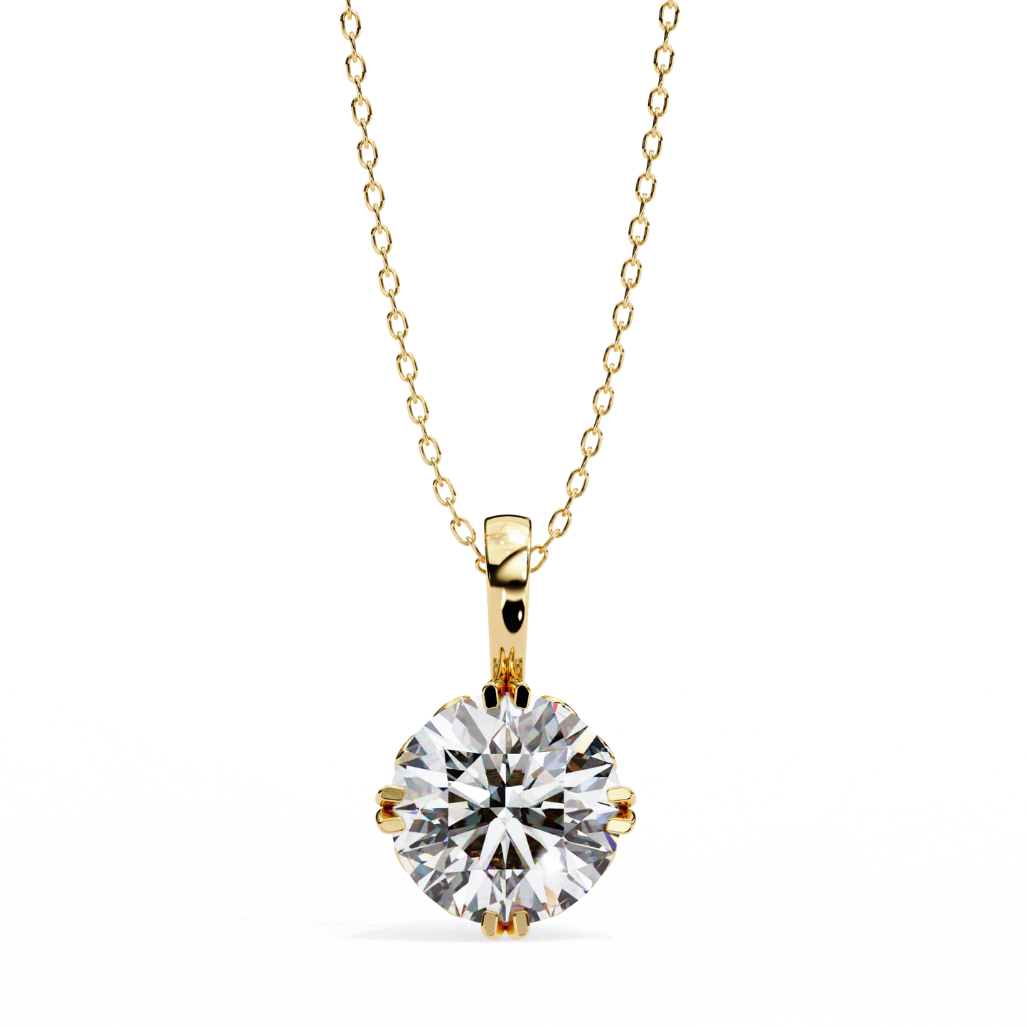 Astrelline Haute Round Diamond Pendant
