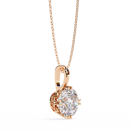 Astrelline Haute Round Diamond Pendant