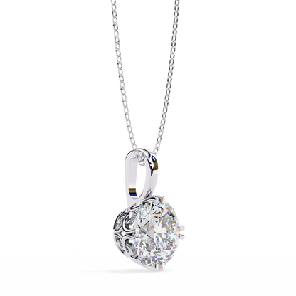 Astrelline Haute Round Diamond Pendant