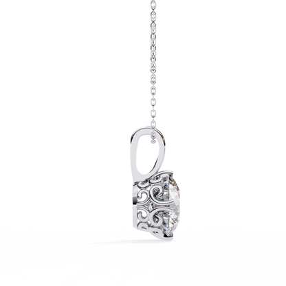 Astrelline Haute Round Diamond Pendant