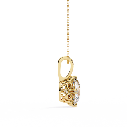 Astrelline Haute Round Diamond Pendant