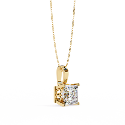 Regalia Puriste Princess Cut Solitaire Pendant