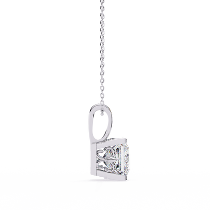 Regalia Puriste Princess Cut Solitaire Pendant