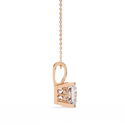 Regalia Puriste Princess Cut Solitaire Pendant