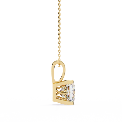 Regalia Puriste Princess Cut Solitaire Pendant