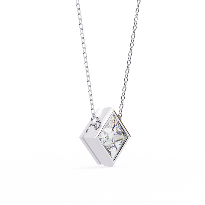 Velluto Celestine Princess Cut Solitaire Pendant