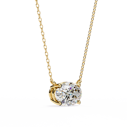 Belgravia Oval Solitaire Pendant