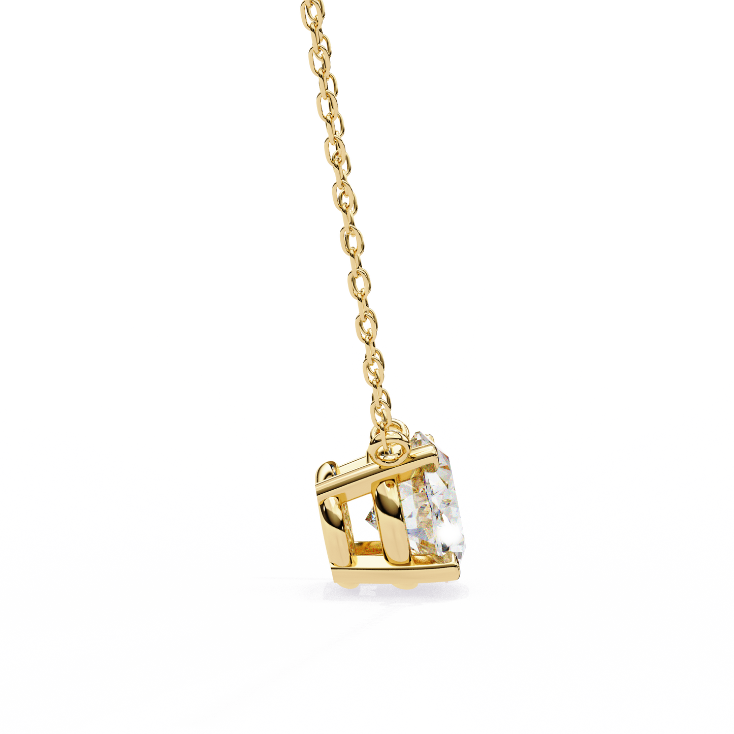 Belgravia Oval Solitaire Pendant