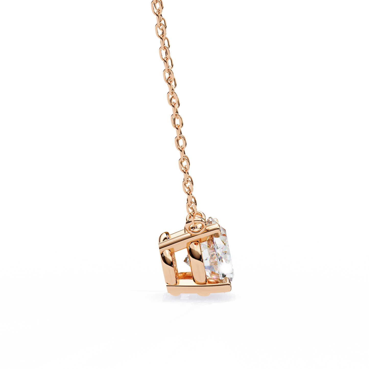 Belgravia Oval Solitaire Pendant