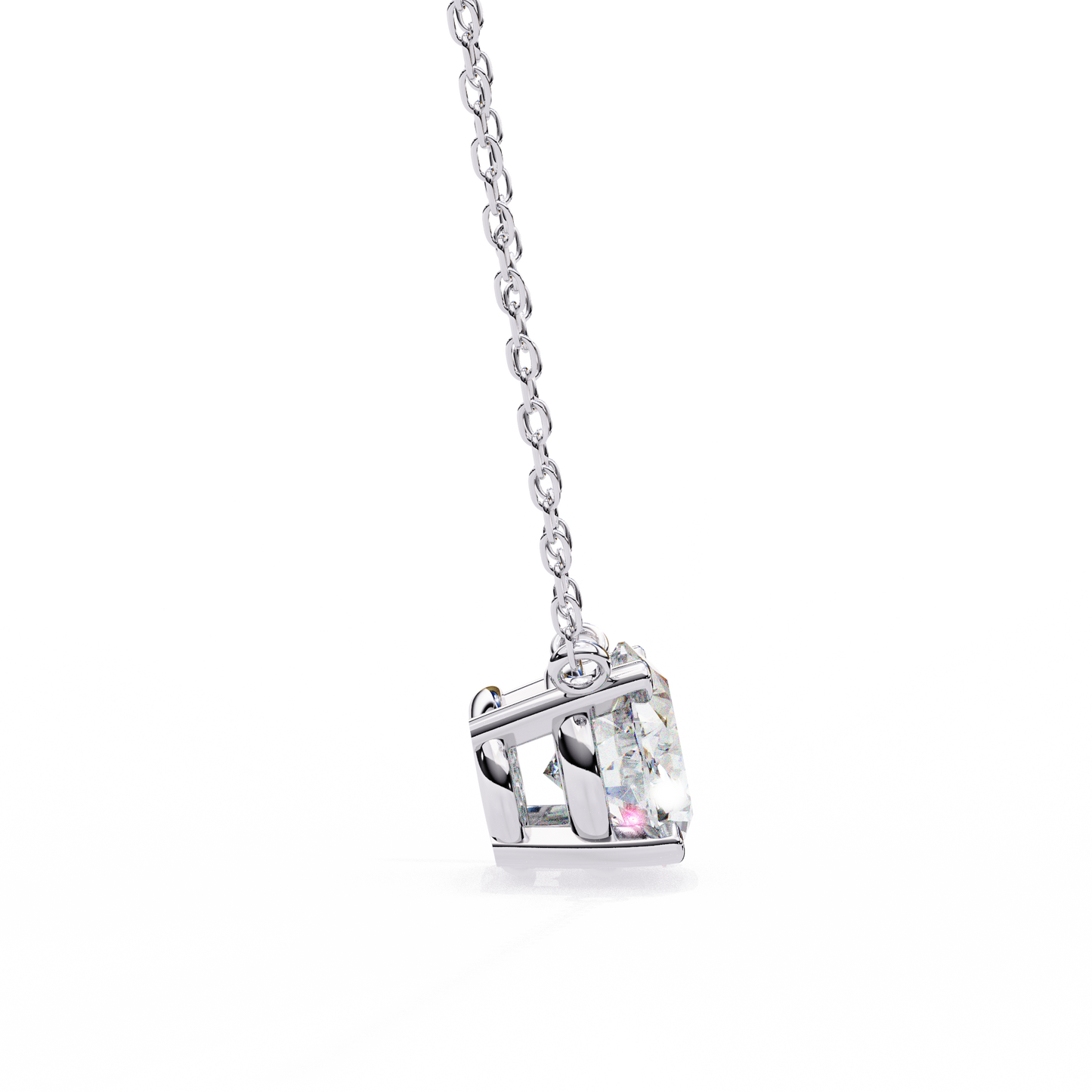 Belgravia Oval Solitaire Pendant