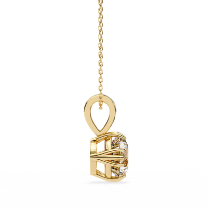 Aurelia Monarque Round Solitaire Pendant