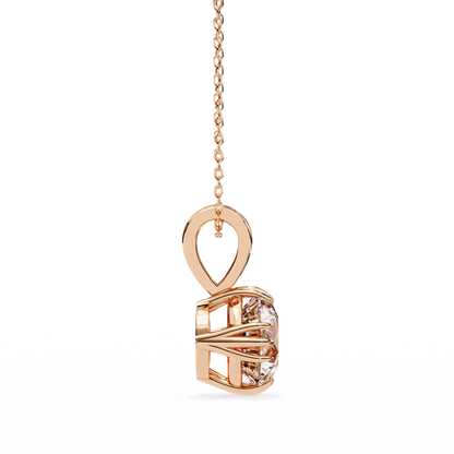 Aurelia Monarque Round Solitaire Pendant