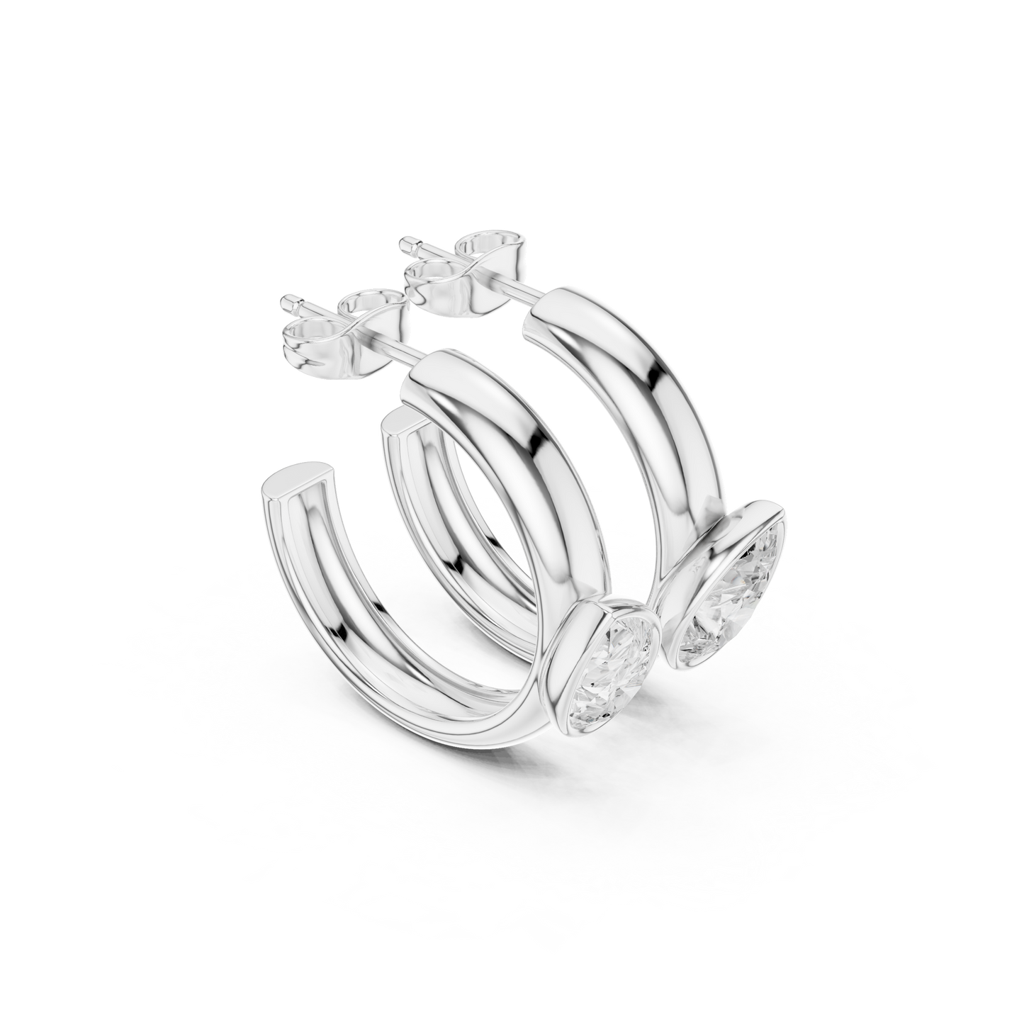Golden Amore Diamond Earrings