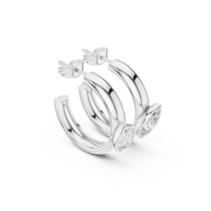 Golden Amore Diamond Earrings