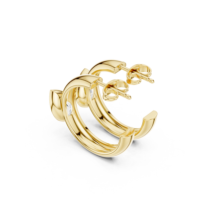 Golden Amore Diamond Earrings