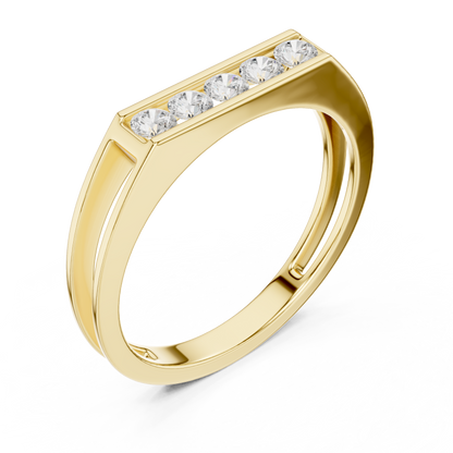 Cavalier Diamond Ring for Men