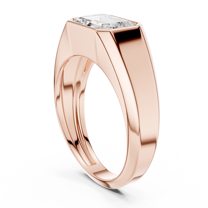 Echelon Solitaire Diamond Ring for Men