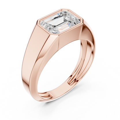 Echelon Solitaire Diamond Ring for Men