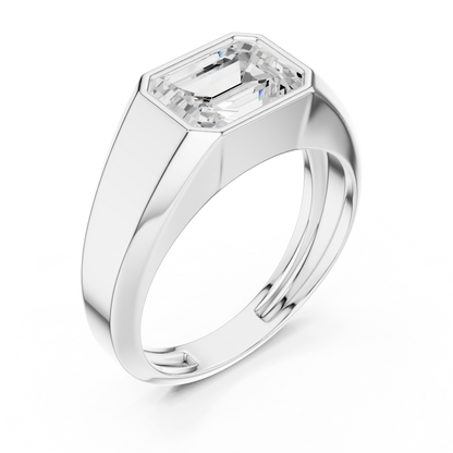 Echelon Solitaire Diamond Ring for Men