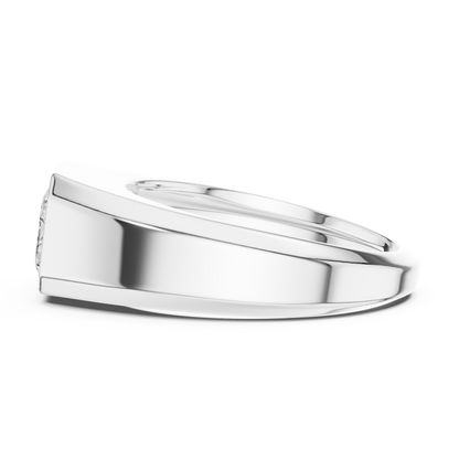 Echelon Solitaire Diamond Ring for Men