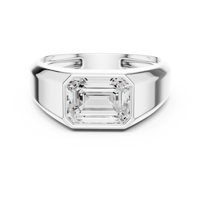 Echelon Solitaire Diamond Ring for Men