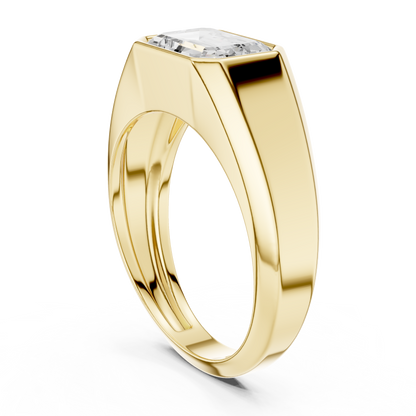 Echelon Solitaire Diamond Ring for Men