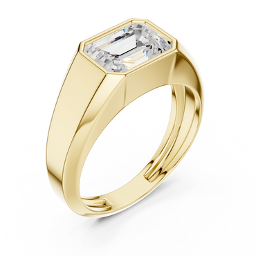 Echelon Solitaire Diamond Ring for Men