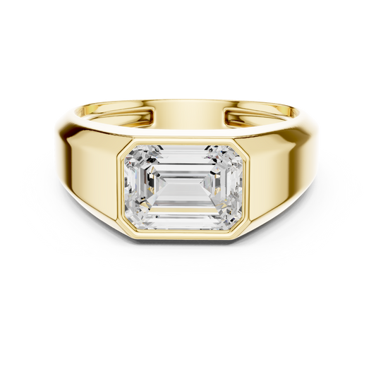 Echelon Solitaire Diamond Ring for Men