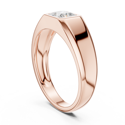 Rune Solitaire Diamond Ring for Men
