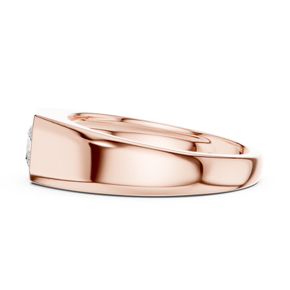 Rune Solitaire Diamond Ring for Men