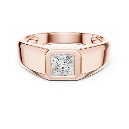 Rune Solitaire Diamond Ring for Men