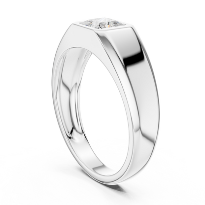 Rune Solitaire Diamond Ring for Men