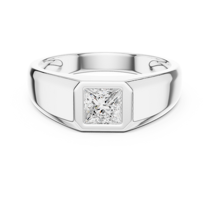 Rune Solitaire Diamond Ring for Men