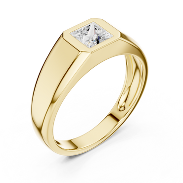 Rune Solitaire Diamond Ring for Men