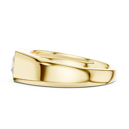 Rune Solitaire Diamond Ring for Men