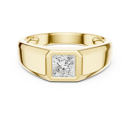 Rune Solitaire Diamond Ring for Men