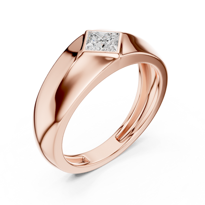 Forge Solitaire Diamond Ring for Men