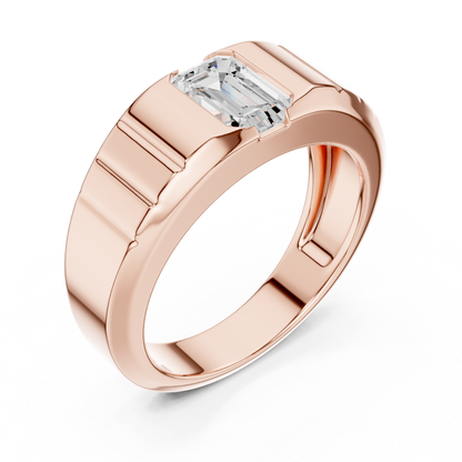 Elan Solitaire Diamond Ring for Men