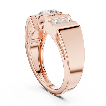 Roux Solitaire Diamond Ring for Men