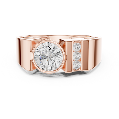 Roux Solitaire Diamond Ring for Men