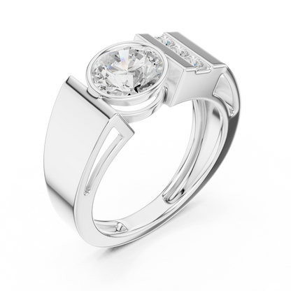 Roux Solitaire Diamond Ring for Men