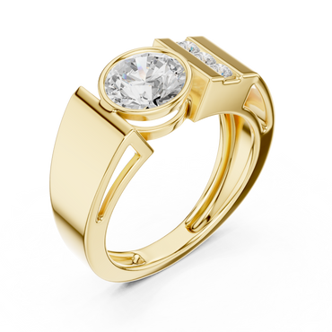 Roux Solitaire Diamond Ring for Men