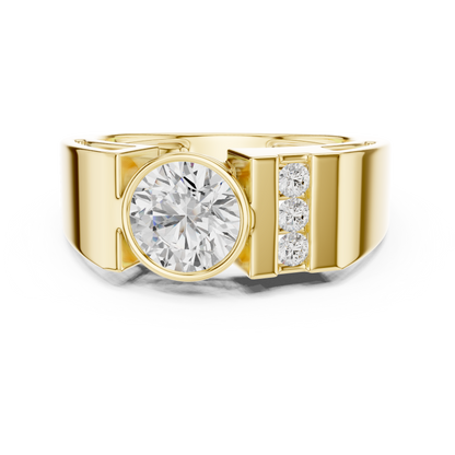 Roux Solitaire Diamond Ring for Men