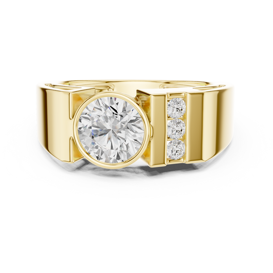 Roux Solitaire Diamond Ring for Men