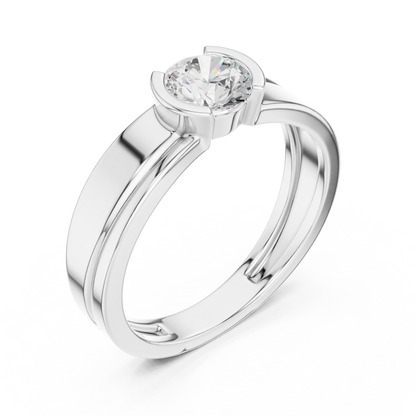 Zephyr Solitaire Diamond Ring for Men