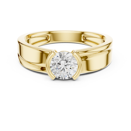Zephyr Solitaire Diamond Ring for Men